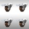 Service Caster 3 Inch SS High Temp Glass Filled Nylon Bolt Hole Caster Set with Lock Brake SCC SCC-SSBHTTL20S314-GFNSHT-4 - alternate 1